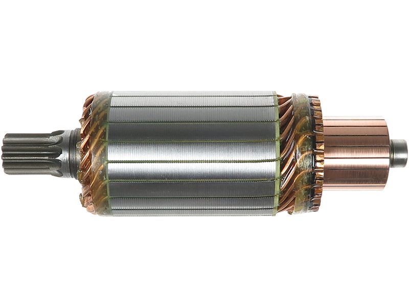 Starter motor armature