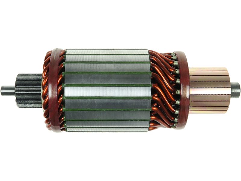 Starter motor armature