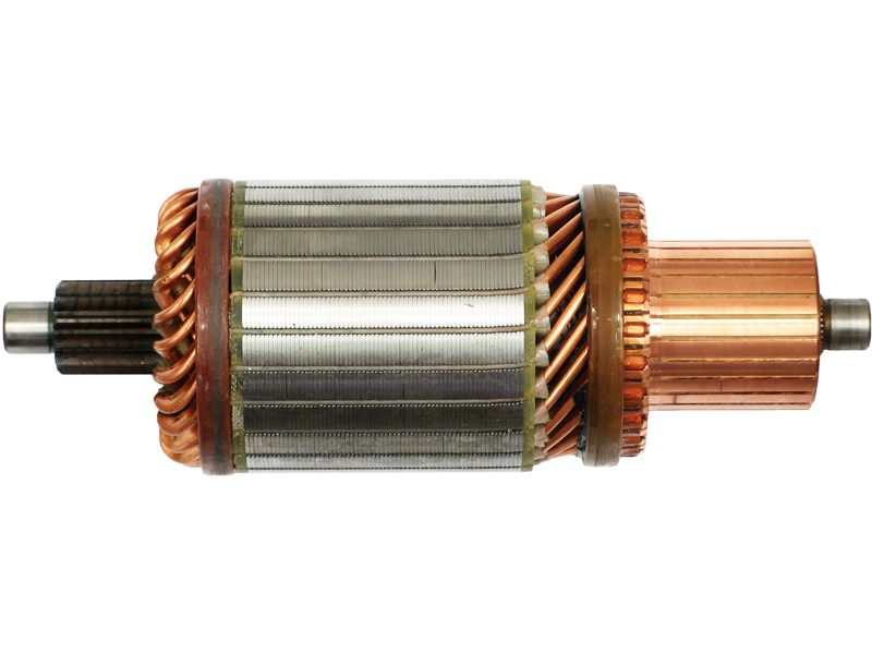 Starter motor armature