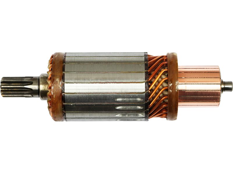 Starter motor armature