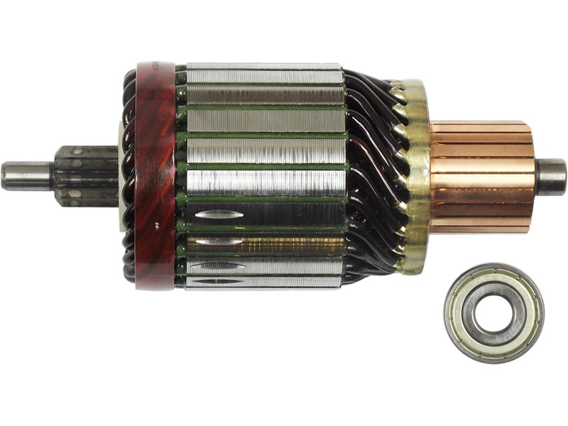 Starter motor armature