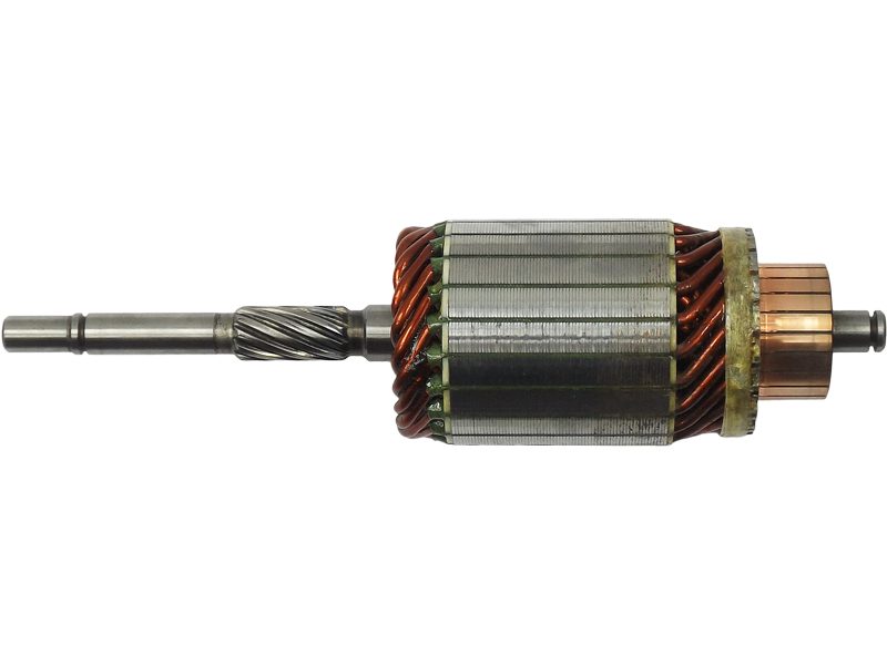 Starter motor armature