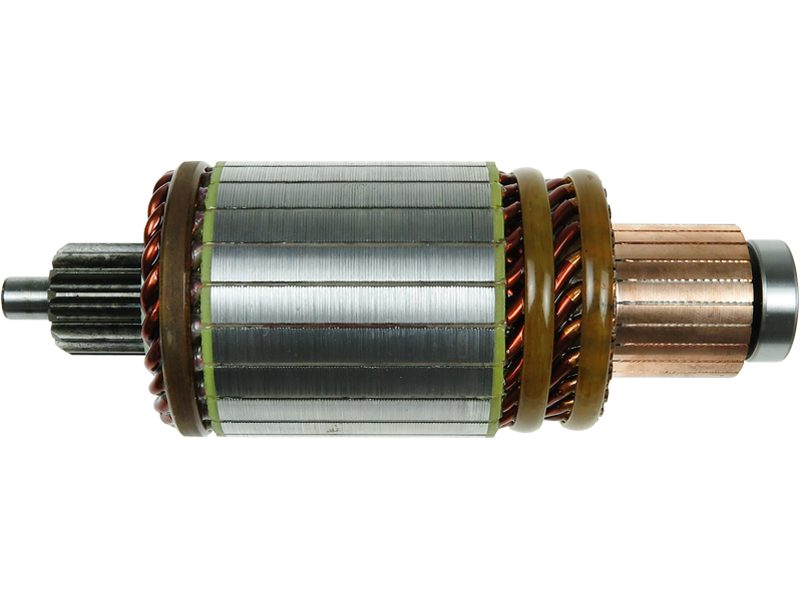Starter motor armature