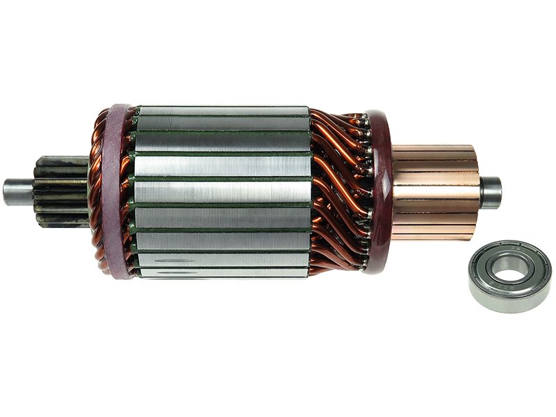 Starter motor armature