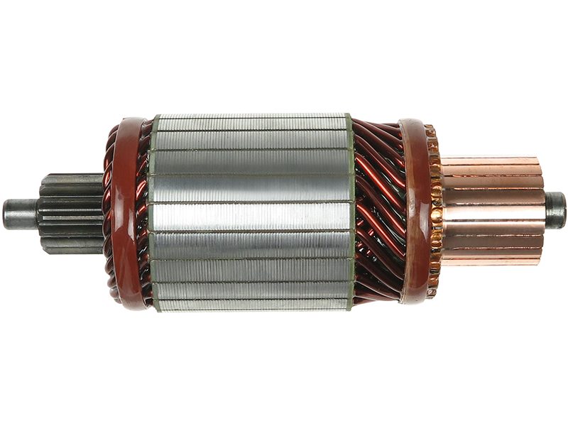 Starter motor armature
