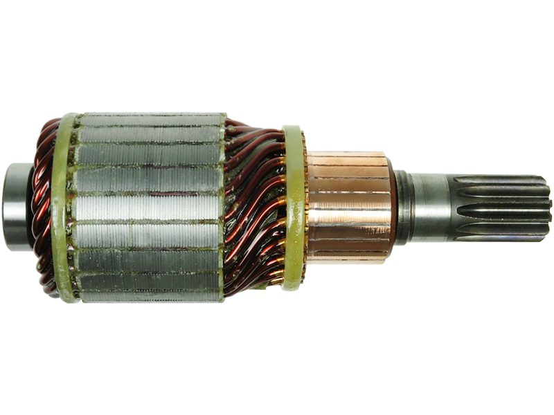 Starter motor armature