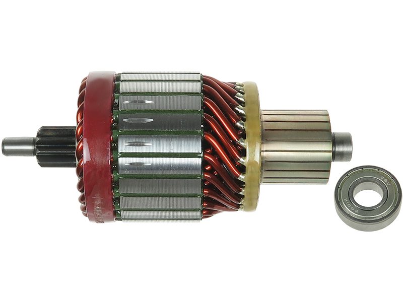 Starter motor armature