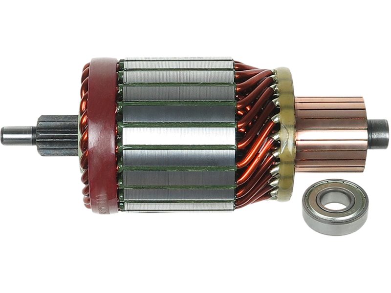 Starter motor armature