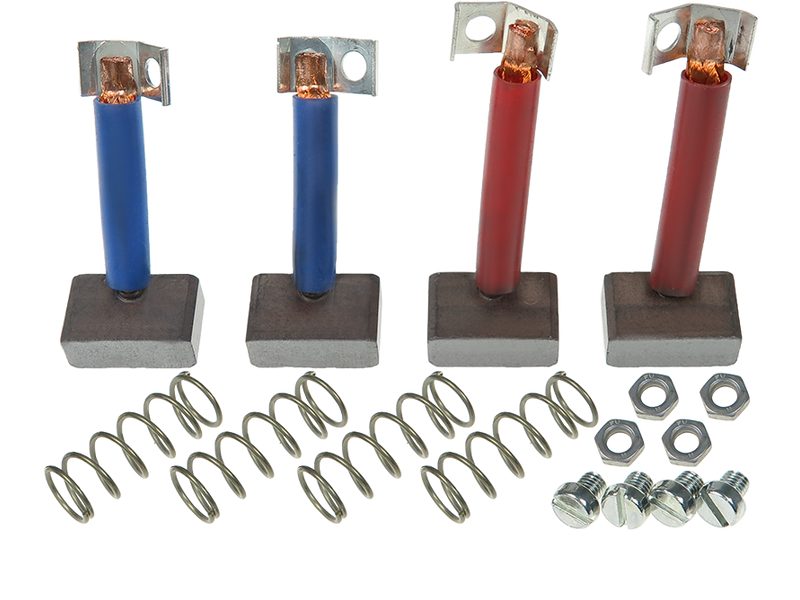 Starter motor brush