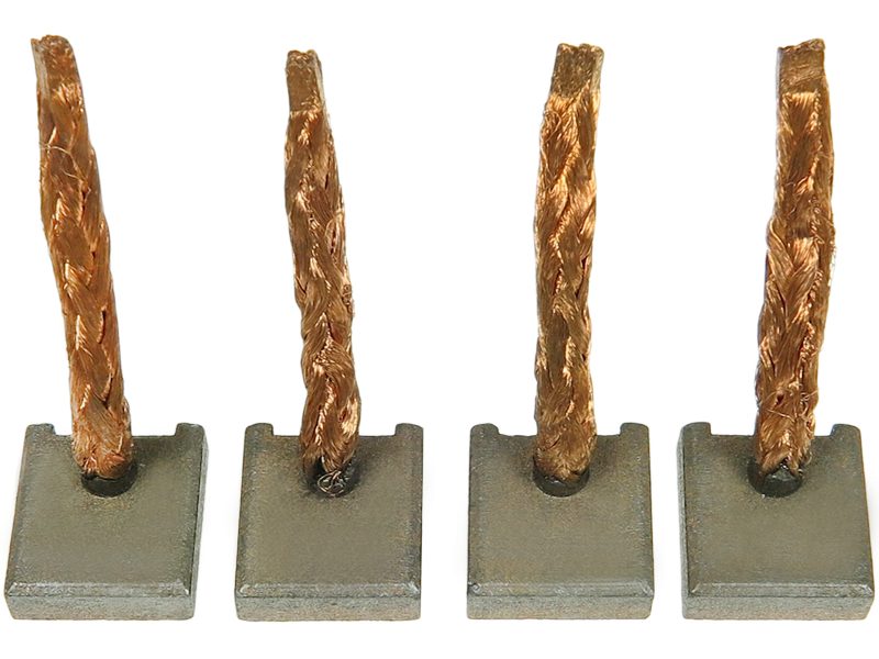 Starter motor brush