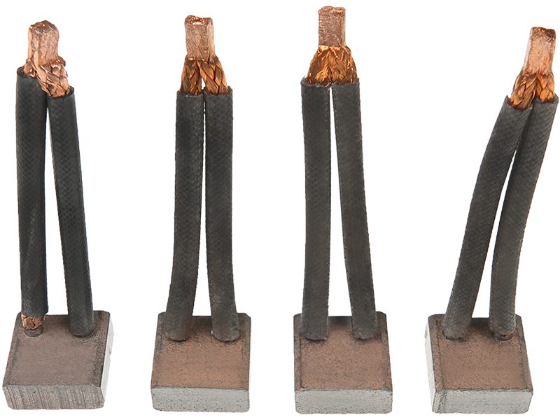 Starter motor brush