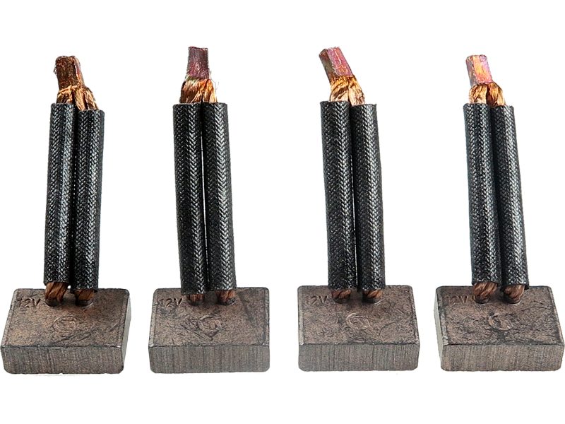 Starter motor brush