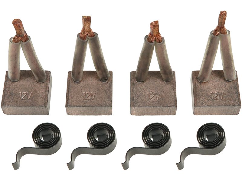 Starter motor brush