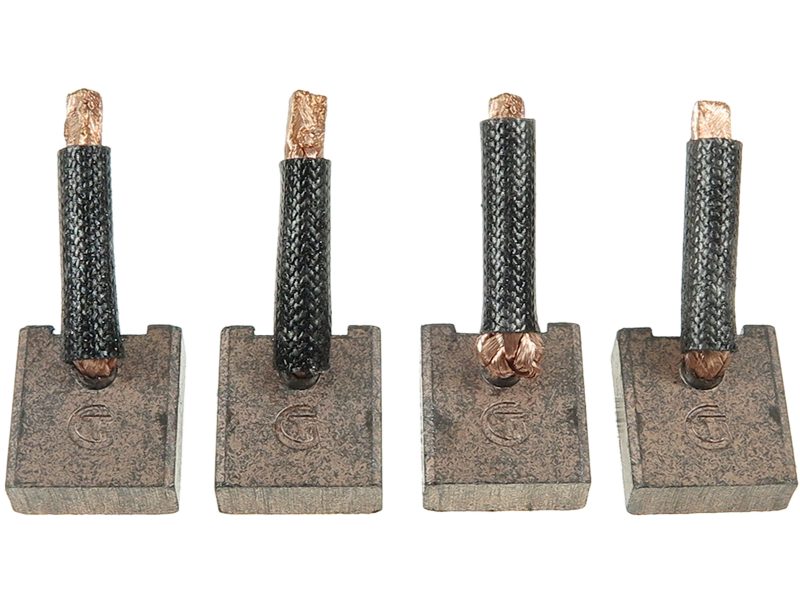Starter motor brush