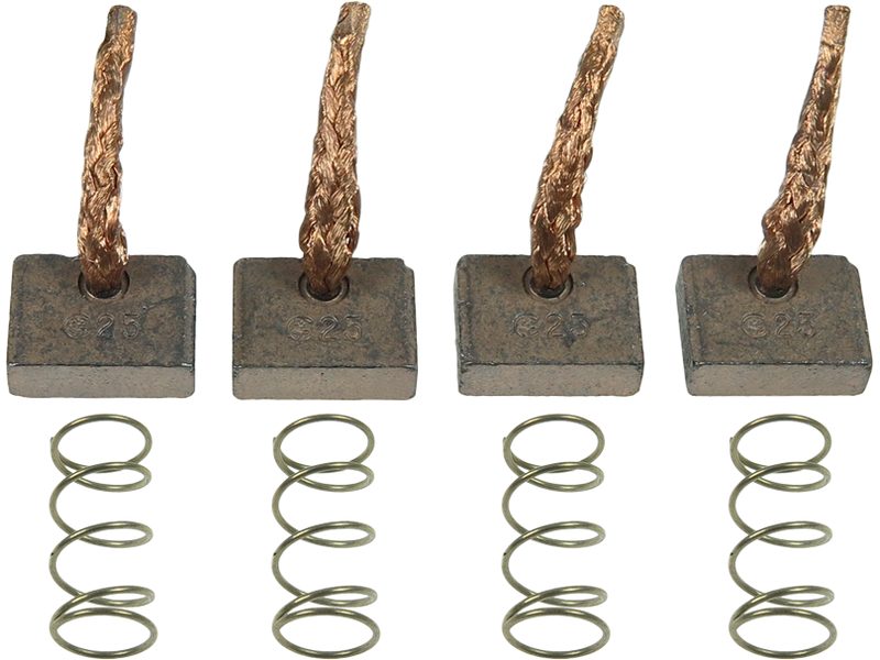 Starter motor brush