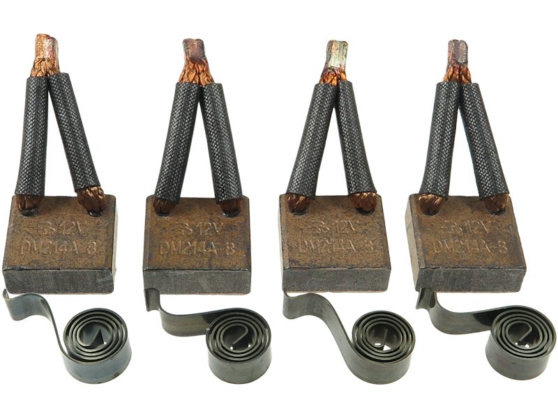 Starter motor brush