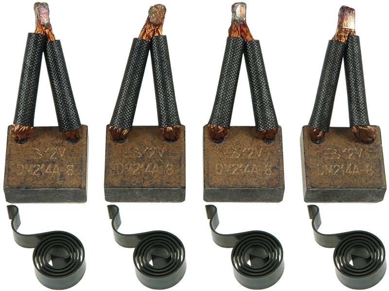 Starter motor brush