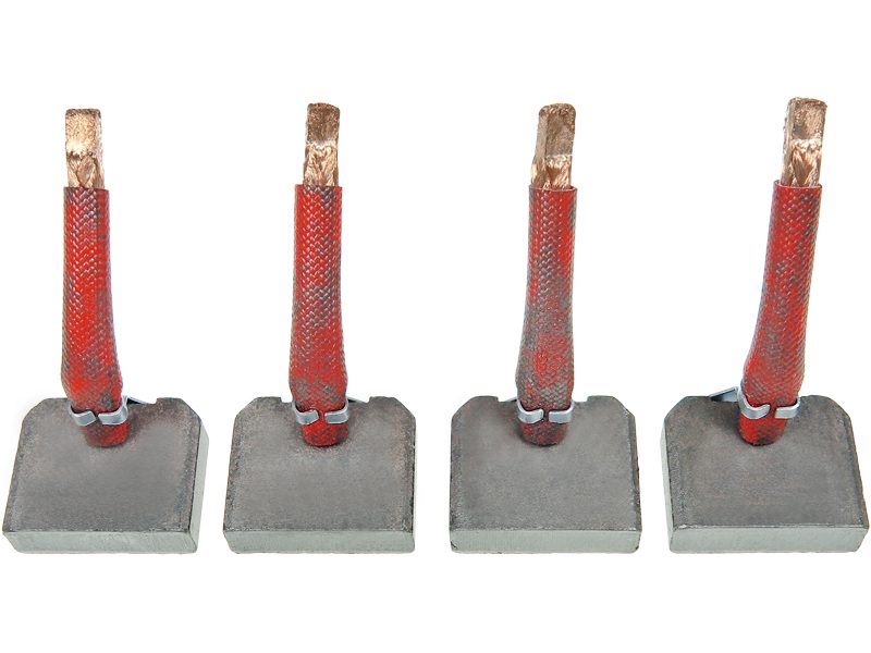 Starter motor brush