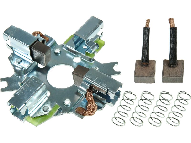 Starter motor brush holder