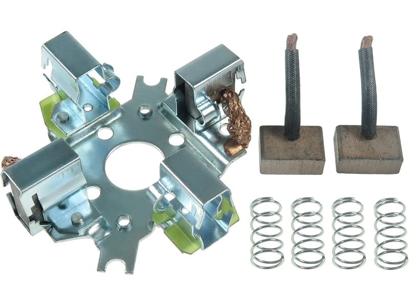 Starter motor brush holder