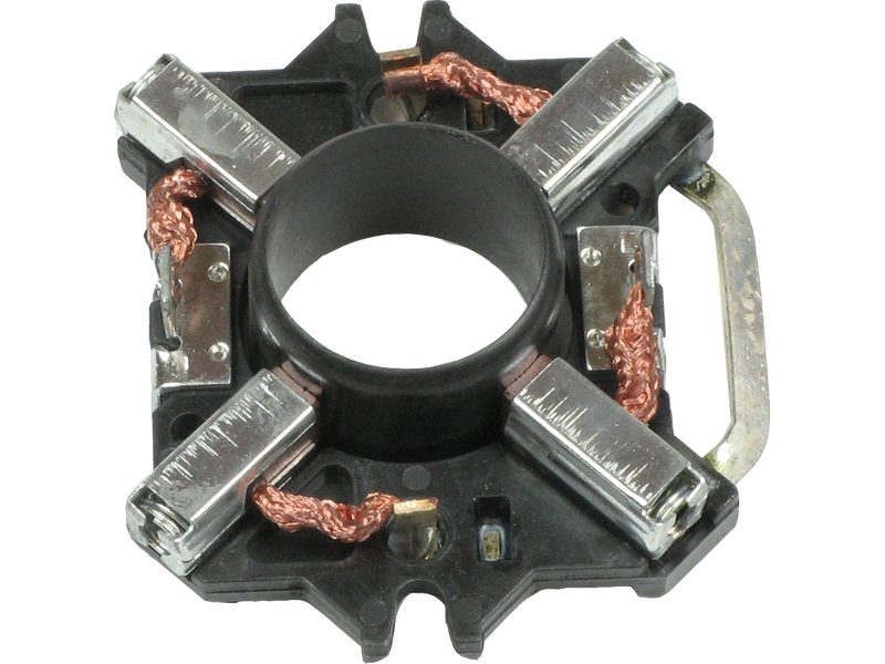 Starter motor brush holder