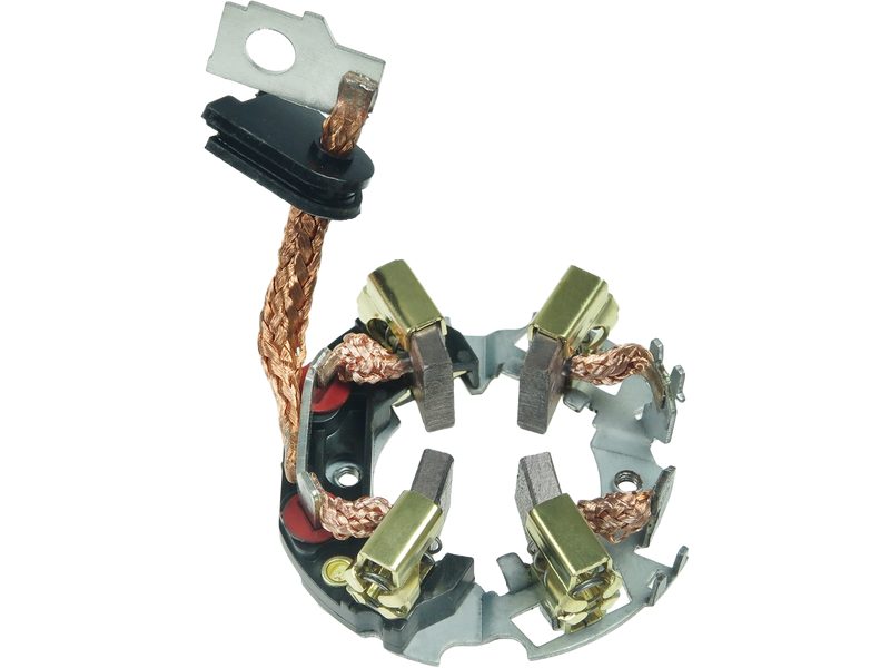 Starter motor brush holder