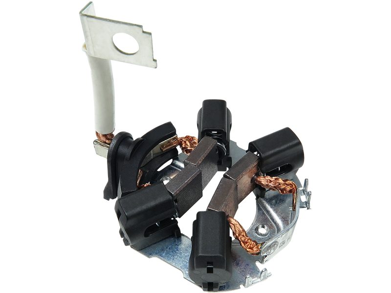 Starter motor brush holder