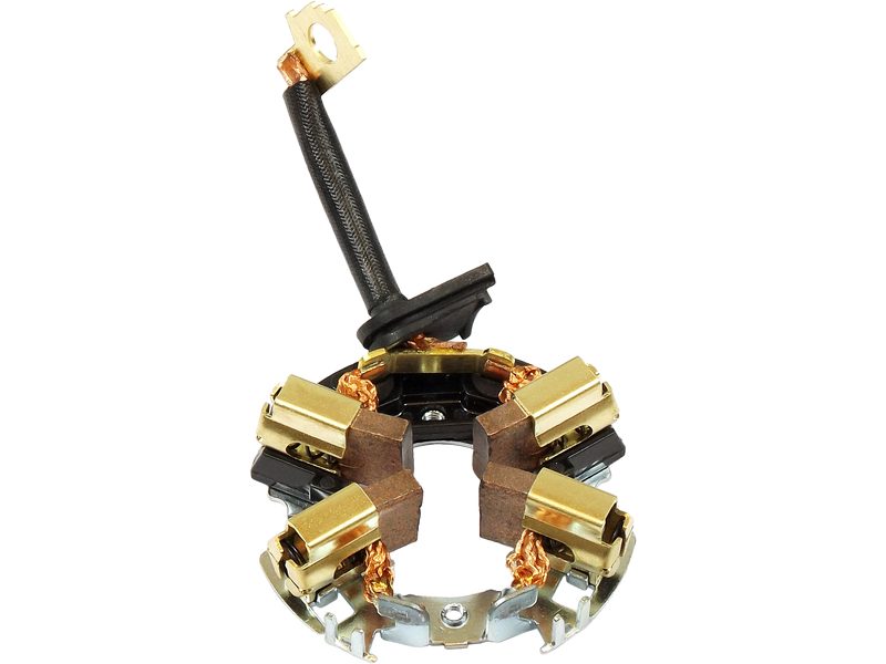 Starter motor brush holder
