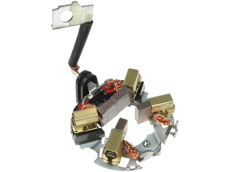 Starter motor brush holder