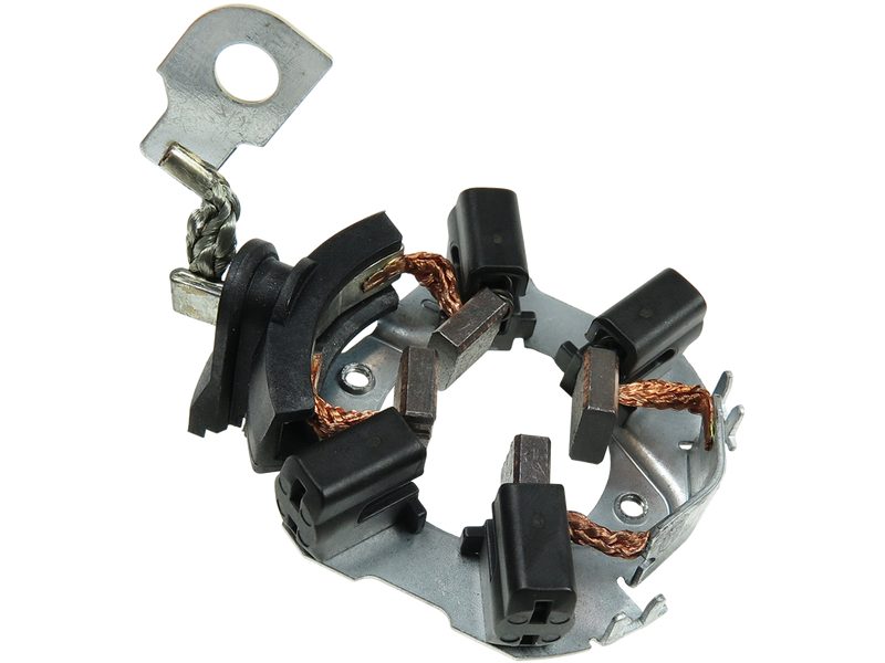 Starter motor brush holder