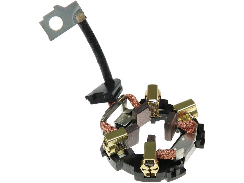Starter motor brush holder