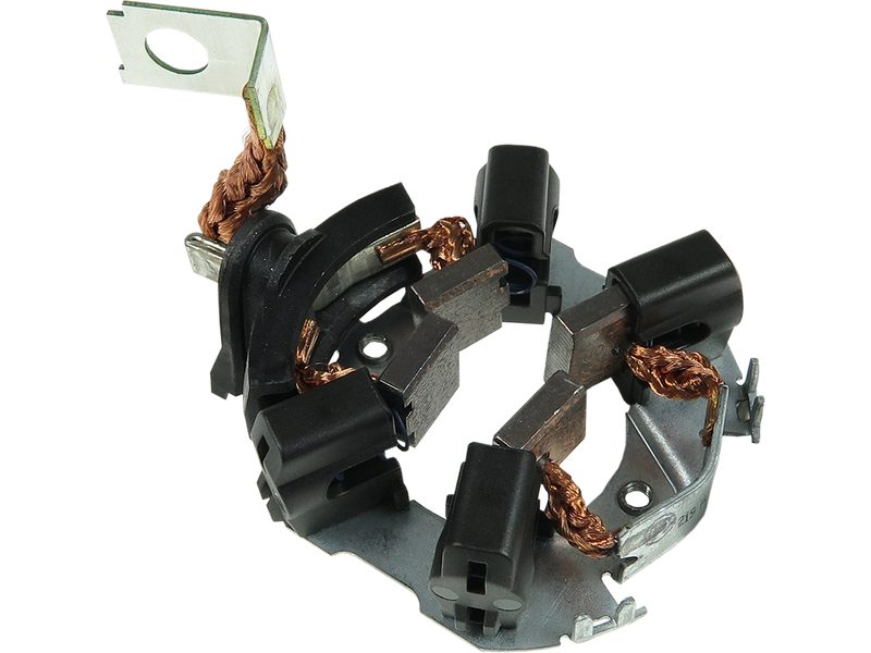 Starter motor brush holder