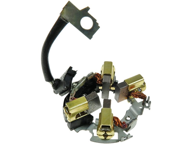 Starter motor brush holder