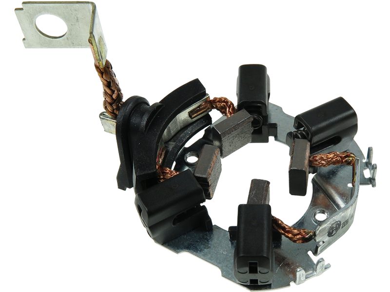 Starter motor brush holder