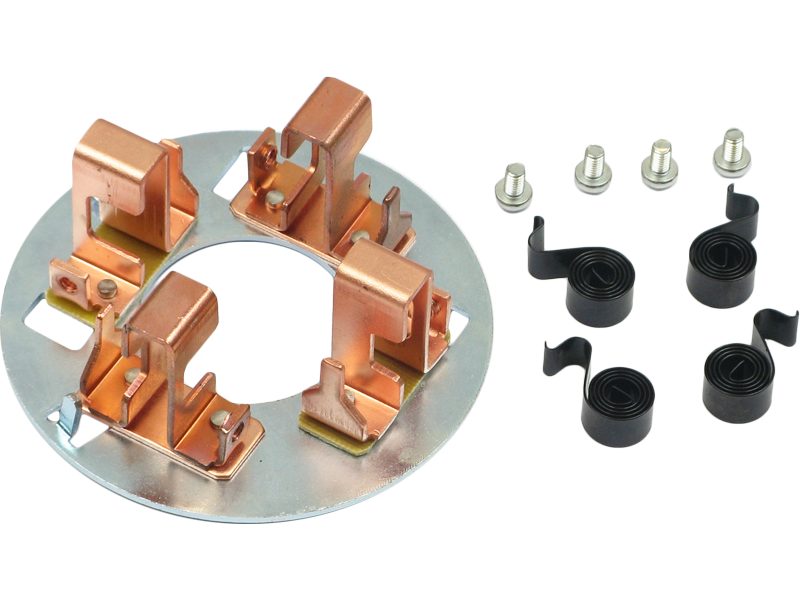 Starter motor brush holder