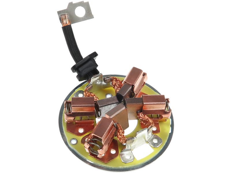Starter motor brush holder