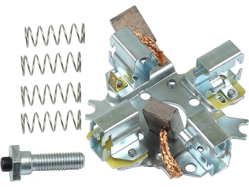 Starter motor brush holder