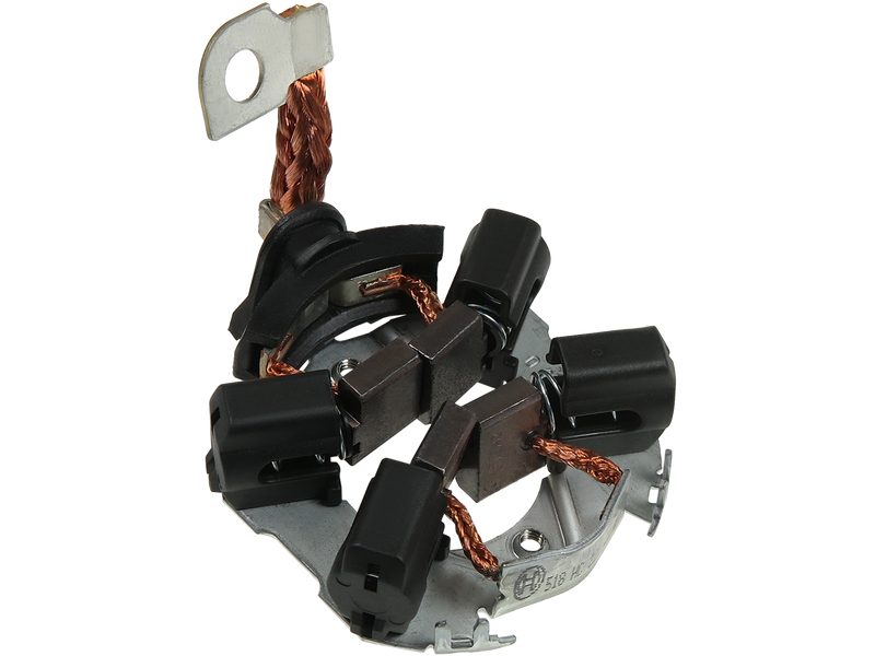 Starter motor brush holder