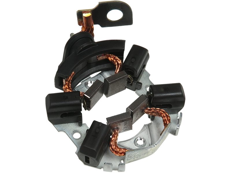 Starter motor brush holder