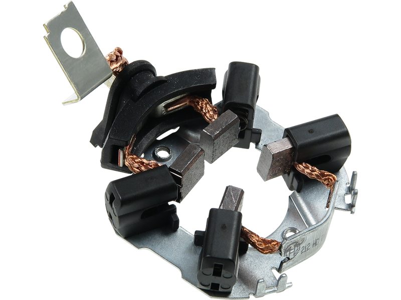 Starter motor brush holder