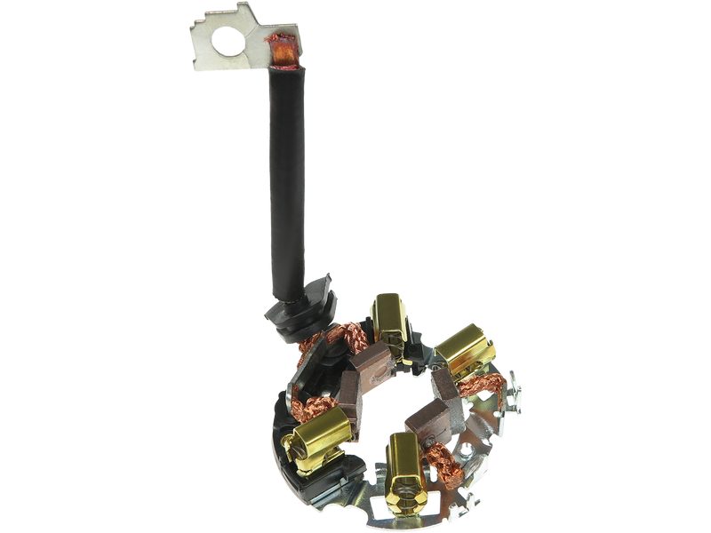 Starter motor brush holder