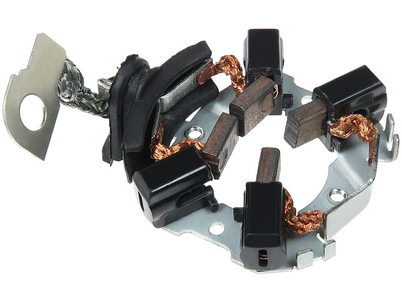 Starter motor brush holder