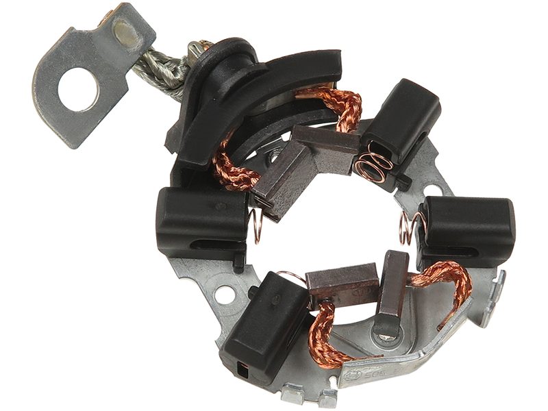 Starter motor brush holder