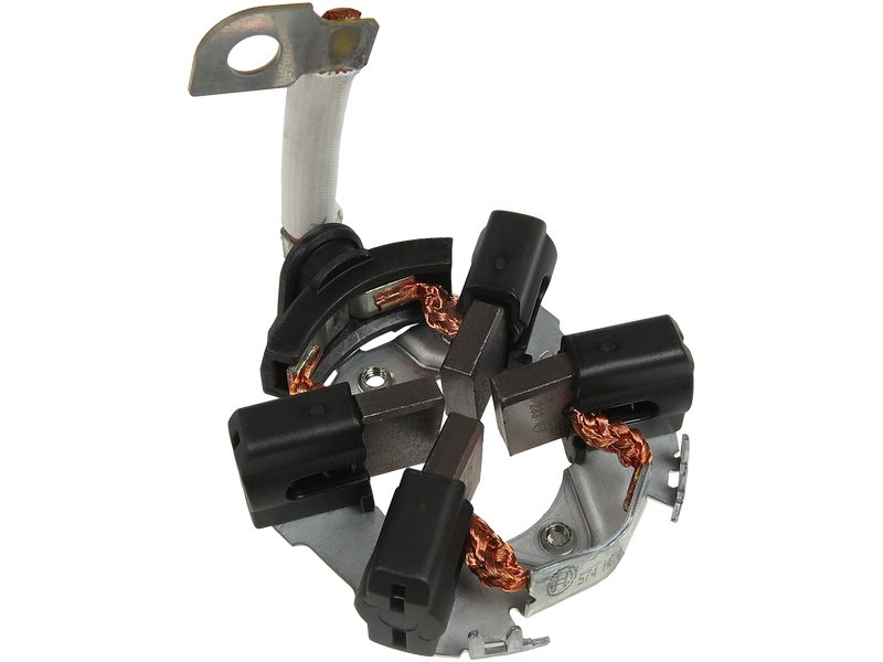 Starter motor brush holder
