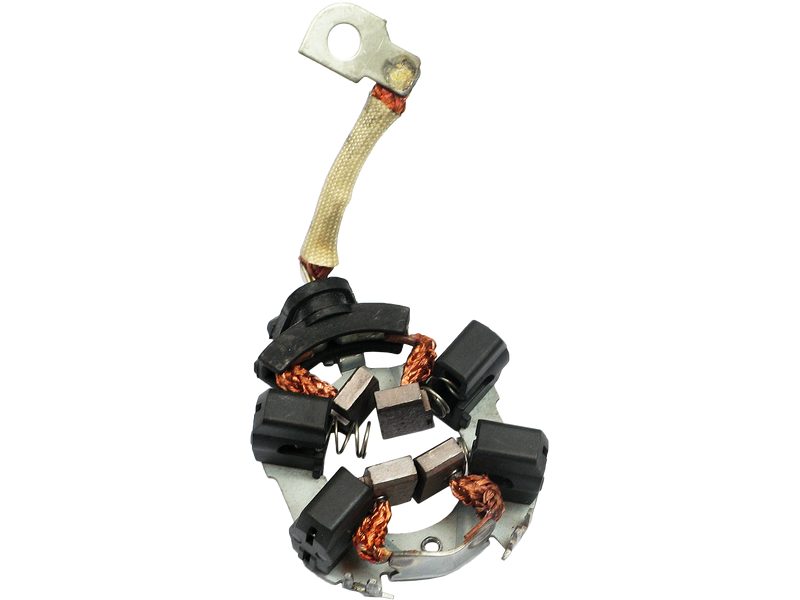 Starter motor brush holder