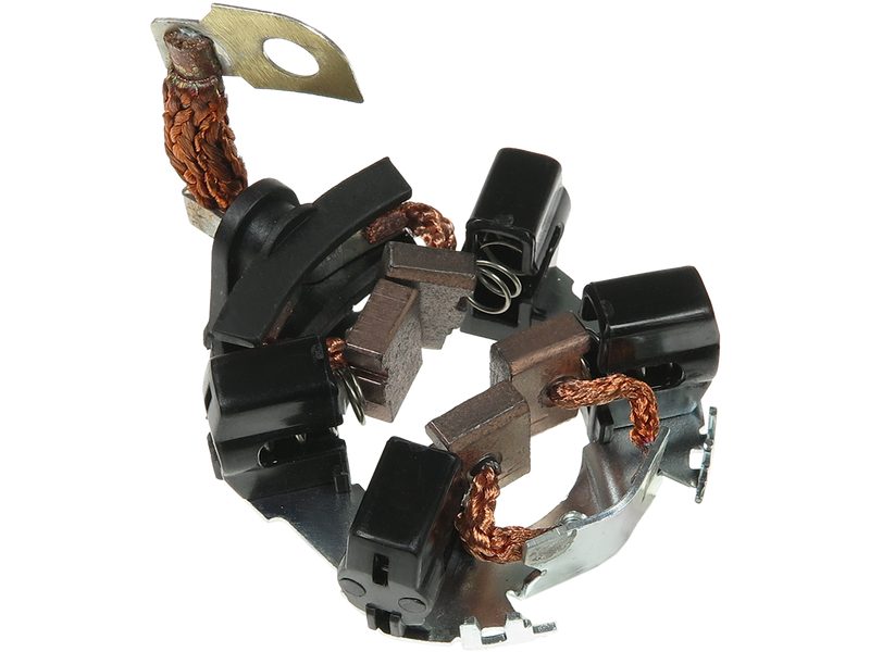 Starter motor brush holder