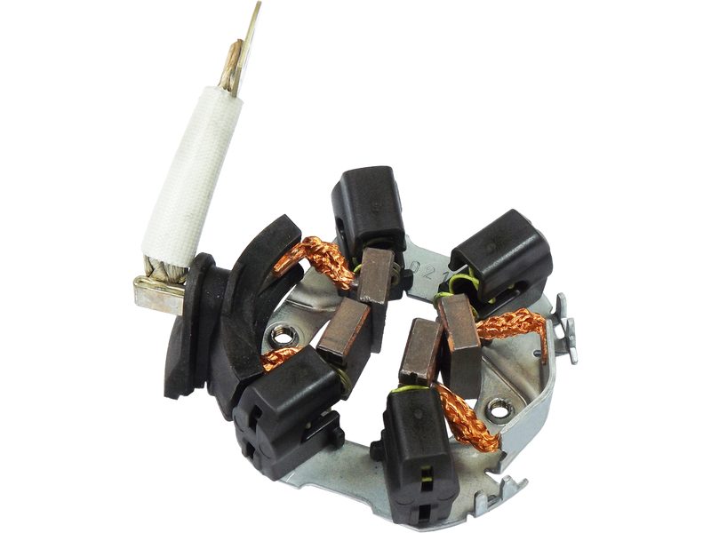 Starter motor brush holder