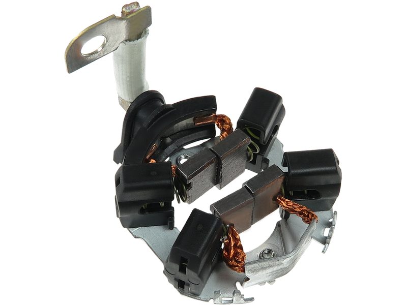 Starter motor brush holder