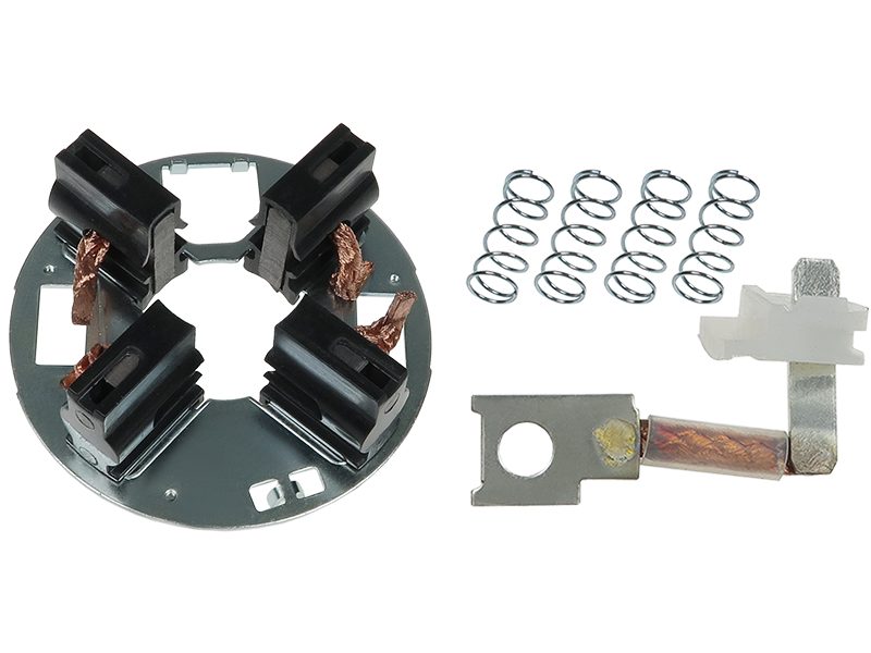 Starter motor brush holder
