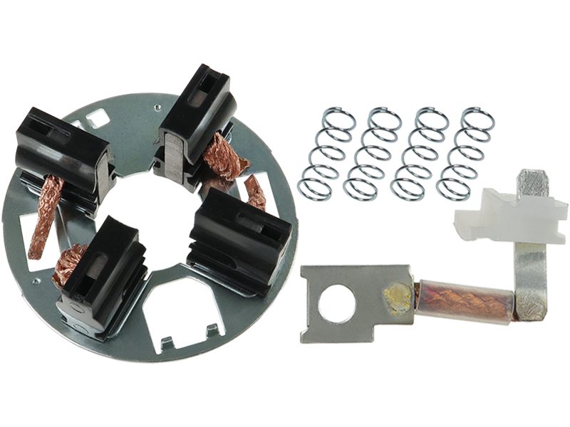 Starter motor brush holder